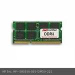 1GB, PC3-8500S, DDR3-1066MHz, 204-pins, SODIMM memory module Part 580016-001  , 652972-001